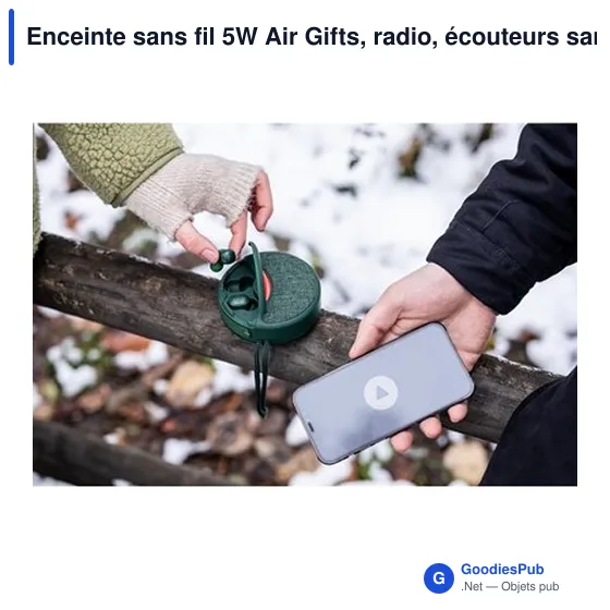 Enceinte sans fil personnalisable 5W avec logo | Caleb - Image 10