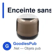 Enceinte sans fil 5W, lumière RVB | Seamus - Miniature 1