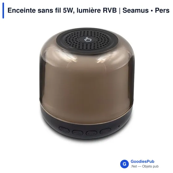 Enceinte sans fil 5W, lumière RVB | Seamus - Image 1