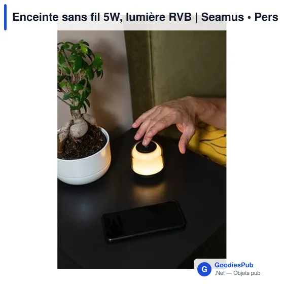 Enceinte sans fil 5W, lumière RVB | Seamus - Image 11