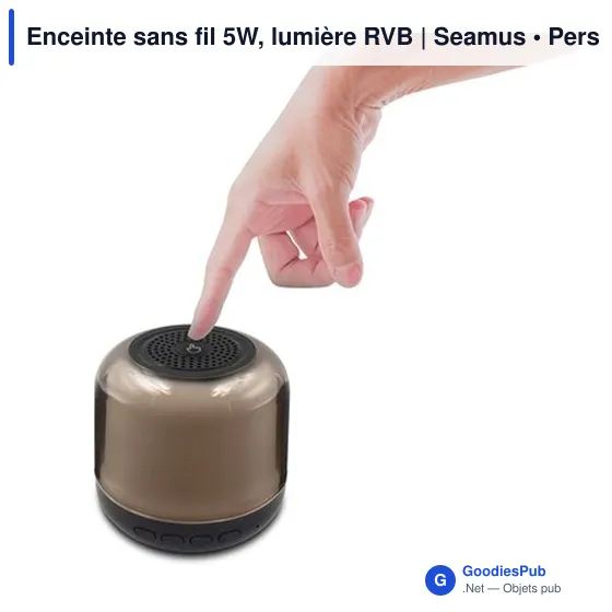 Enceinte sans fil 5W, lumière RVB | Seamus - Image 3
