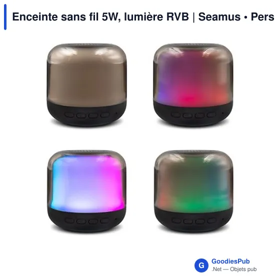 Enceinte sans fil 5W, lumière RVB | Seamus - Image 6