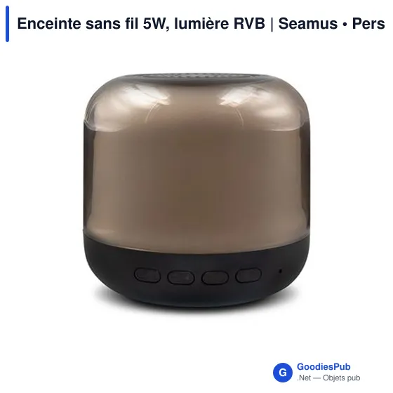 Enceinte sans fil 5W, lumière RVB | Seamus - Image 7
