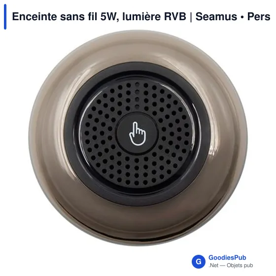 Enceinte sans fil 5W, lumière RVB | Seamus - Image 9