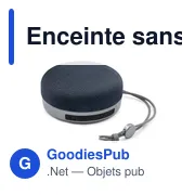 Enceinte sans fil personnalisable 5W avec logo | Jennifer - Miniature 1
