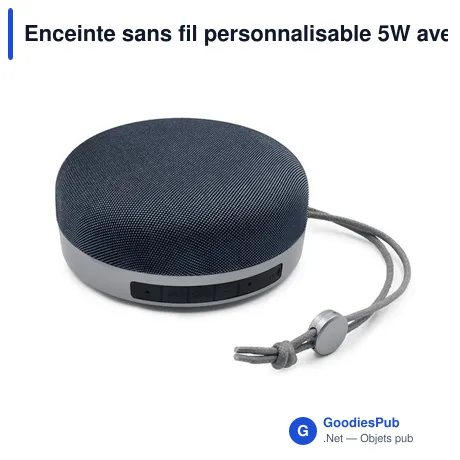 Enceinte sans fil personnalisable 5W avec logo | Jennifer