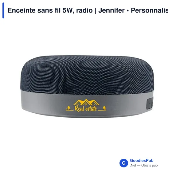 Enceinte sans fil personnalisable 5W avec logo | Jennifer - Image 5