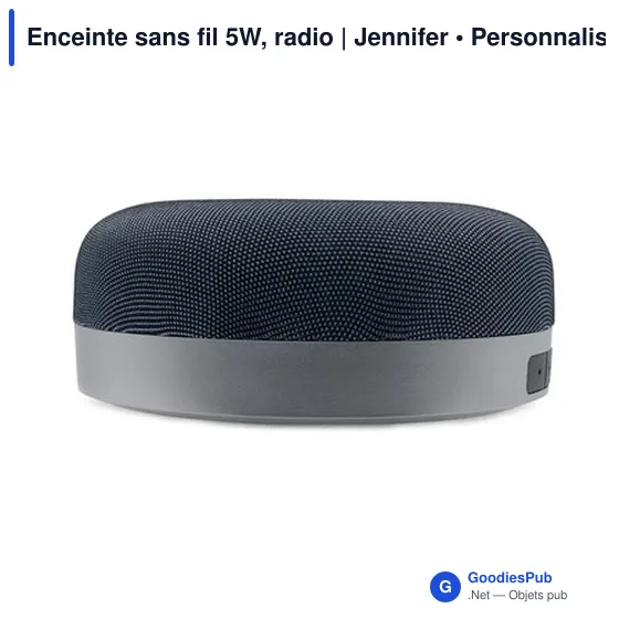 Enceinte sans fil personnalisable 5W avec logo | Jennifer - Image 6