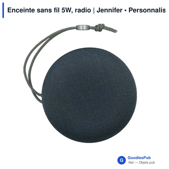 Enceinte sans fil personnalisable 5W avec logo | Jennifer - Image 7