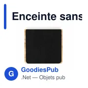 Enceinte sans fil personnalisable en bambou avec logo | Androwe - Miniature 5