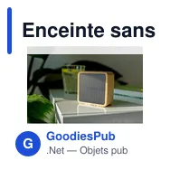 Enceinte sans fil personnalisable en bambou avec logo | Androwe - Miniature 9