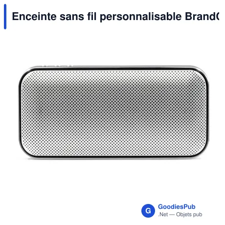 Enceinte sans fil personnalisable BrandCharger Nano Charge avec logo