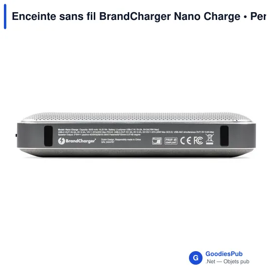 Enceinte sans fil personnalisable BrandCharger Nano Charge avec logo - Image 5
