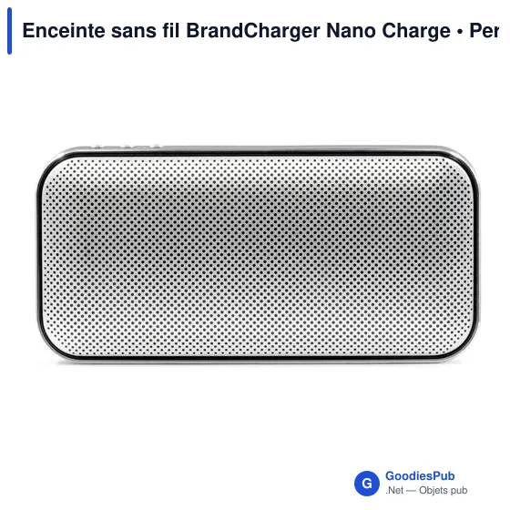 Enceinte sans fil personnalisable BrandCharger Nano Charge avec logo - Image 10