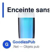 Enceinte sans fil personnalisable Lynette avec logo pour extérieur - Miniature 2