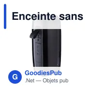 Enceinte sans fil personnalisable Lynette avec logo pour extérieur - Miniature 12