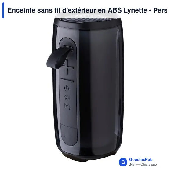 Enceinte sans fil personnalisable Lynette avec logo pour extérieur - Image 12