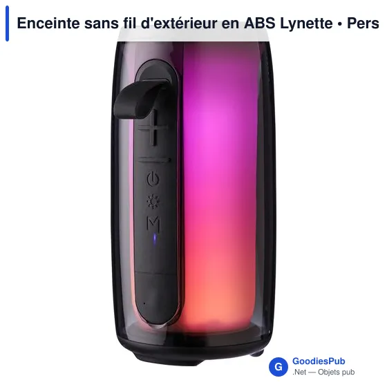 Enceinte sans fil personnalisable Lynette avec logo pour extérieur - Image 3