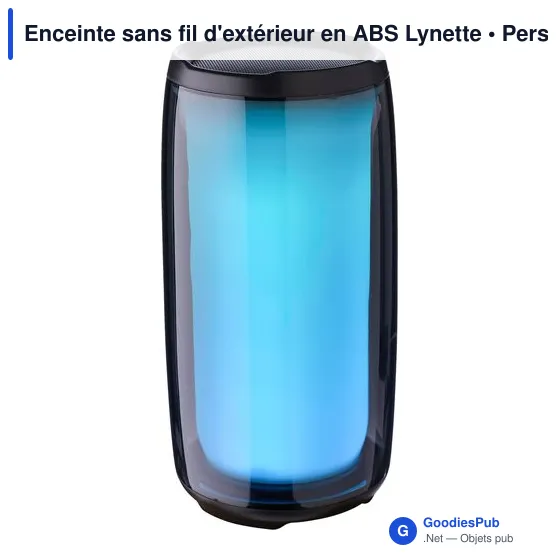 Enceinte sans fil personnalisable Lynette avec logo pour extérieur - Image 4