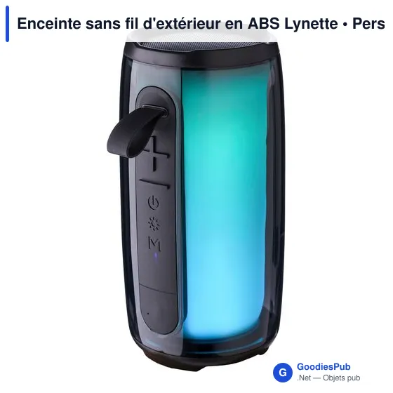 Enceinte sans fil personnalisable Lynette avec logo pour extérieur - Image 6
