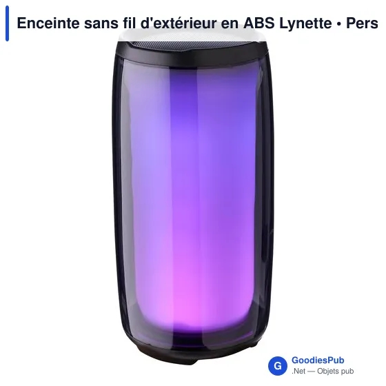 Enceinte sans fil personnalisable Lynette avec logo pour extérieur - Image 7