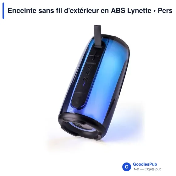 Enceinte sans fil personnalisable Lynette avec logo pour extérieur - Image 8