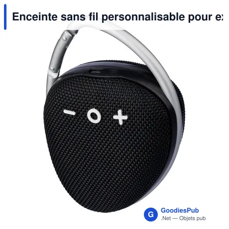 Enceinte sans fil personnalisable pour extérieur avec logo - Madison
