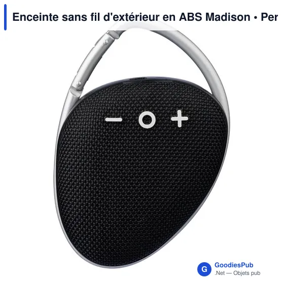 Enceinte sans fil personnalisable pour extérieur avec logo - Madison - Image 2