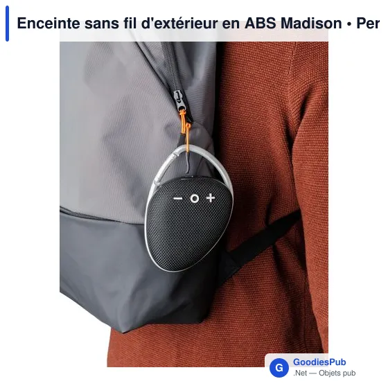 Enceinte sans fil personnalisable pour extérieur avec logo - Madison - Image 11
