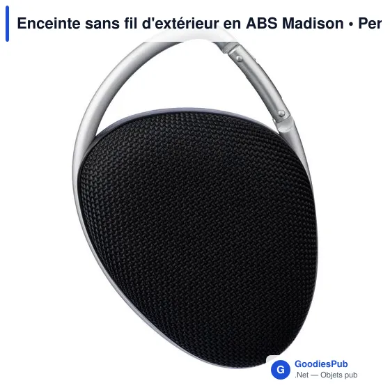Enceinte sans fil personnalisable pour extérieur avec logo - Madison - Image 3