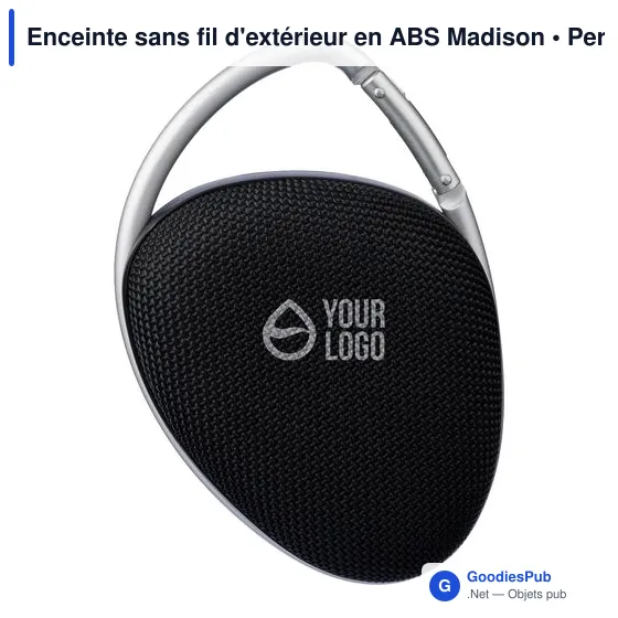 Enceinte sans fil personnalisable pour extérieur avec logo - Madison - Image 4