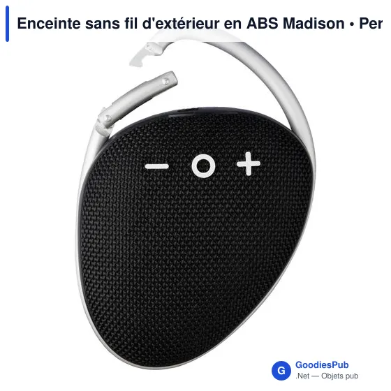 Enceinte sans fil personnalisable pour extérieur avec logo - Madison - Image 6