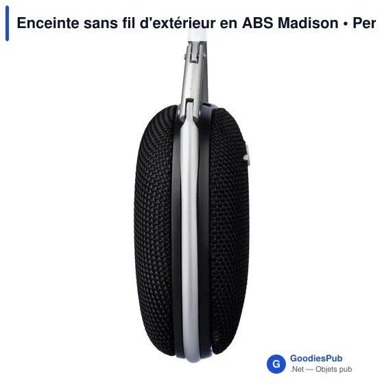 Enceinte sans fil personnalisable pour extérieur avec logo - Madison - Image 8