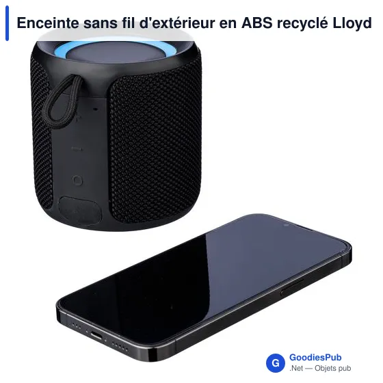 Enceinte sans fil personnalisable pour extérieur avec logo - Lloyd - Image 5