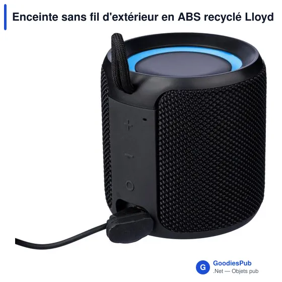 Enceinte sans fil personnalisable pour extérieur avec logo - Lloyd - Image 6