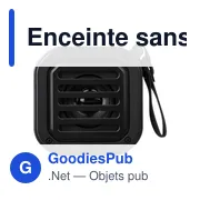 Enceinte sans fil personnalisable pour extérieur avec logo - Lois - Miniature 1