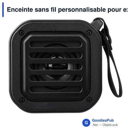 Enceinte sans fil personnalisable pour extérieur avec logo - Lois