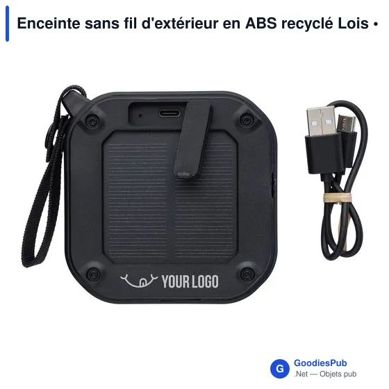 Enceinte sans fil personnalisable pour extérieur avec logo - Lois - Image 3