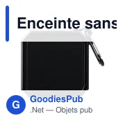Enceinte sans fil personnalisable avec logo - modèle Lori - Miniature 1