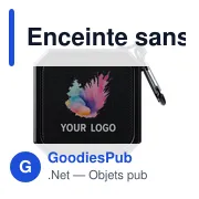 Enceinte sans fil personnalisable avec logo - modèle Lori - Miniature 3