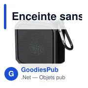 Enceinte sans fil personnalisable avec logo - modèle Lori - Miniature 5