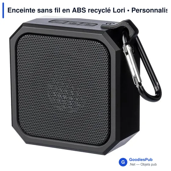 Enceinte sans fil personnalisable avec logo - modèle Lori - Image 5