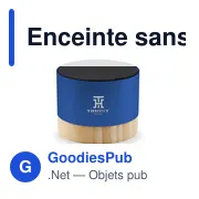 Enceinte sans fil personnalisable en aluminium recyclé avec logo | Jaquann - Miniature 1