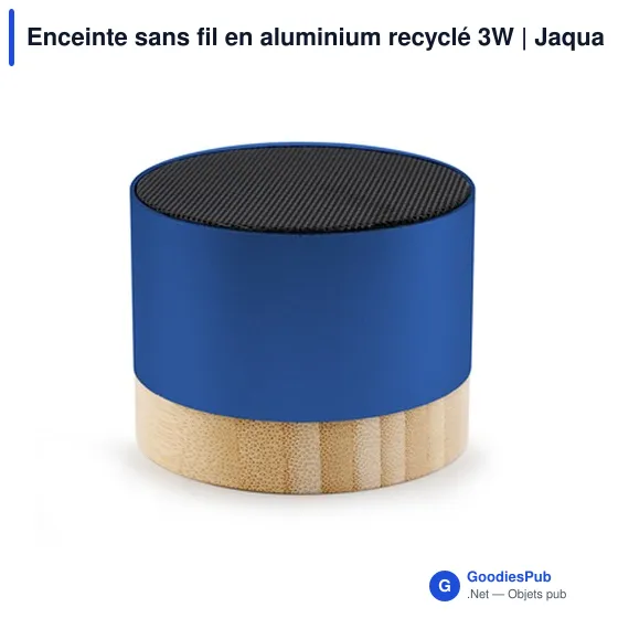 Enceinte sans fil personnalisable en aluminium recyclé avec logo | Jaquann - Image 3