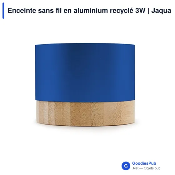 Enceinte sans fil personnalisable en aluminium recyclé avec logo | Jaquann - Image 4