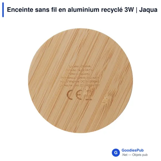 Enceinte sans fil personnalisable en aluminium recyclé avec logo | Jaquann - Image 7
