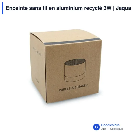 Enceinte sans fil personnalisable en aluminium recyclé avec logo | Jaquann - Image 8