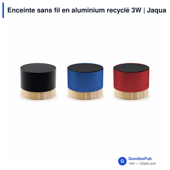 Enceinte sans fil personnalisable en aluminium recyclé avec logo | Jaquann - Image 9