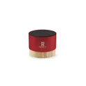 Variante rouge - Enceinte sans fil personnalisable en aluminium recyclé avec logo | Jaquann
