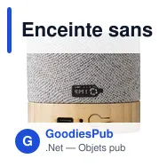 Enceinte sans fil personnalisable en bambou avec logo - Cory - Miniature 3